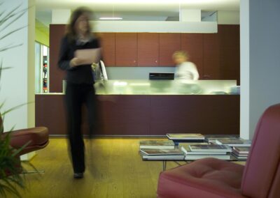 Zona reception Studio Musy Bianco e Associati