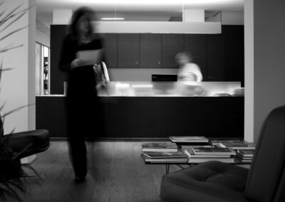 Zona reception Studio Musy Bianco e Associati